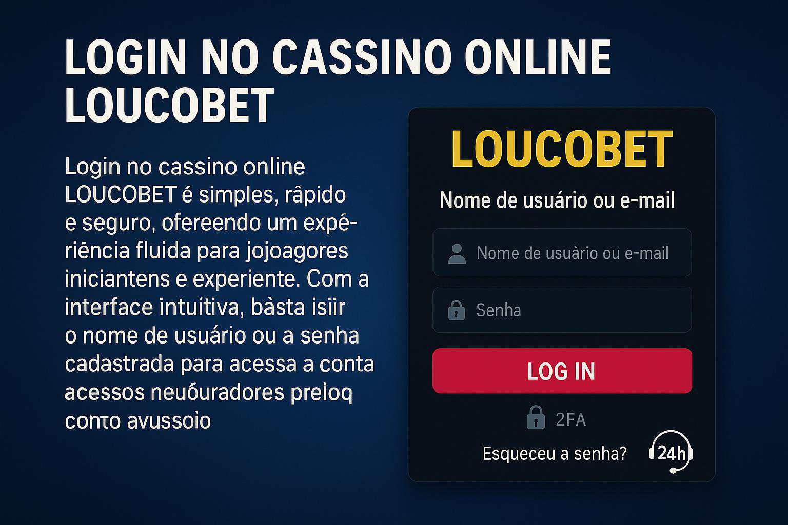 Registro na LOUCOBET   Garante Acesso a uma Vasta Seleção de jogo