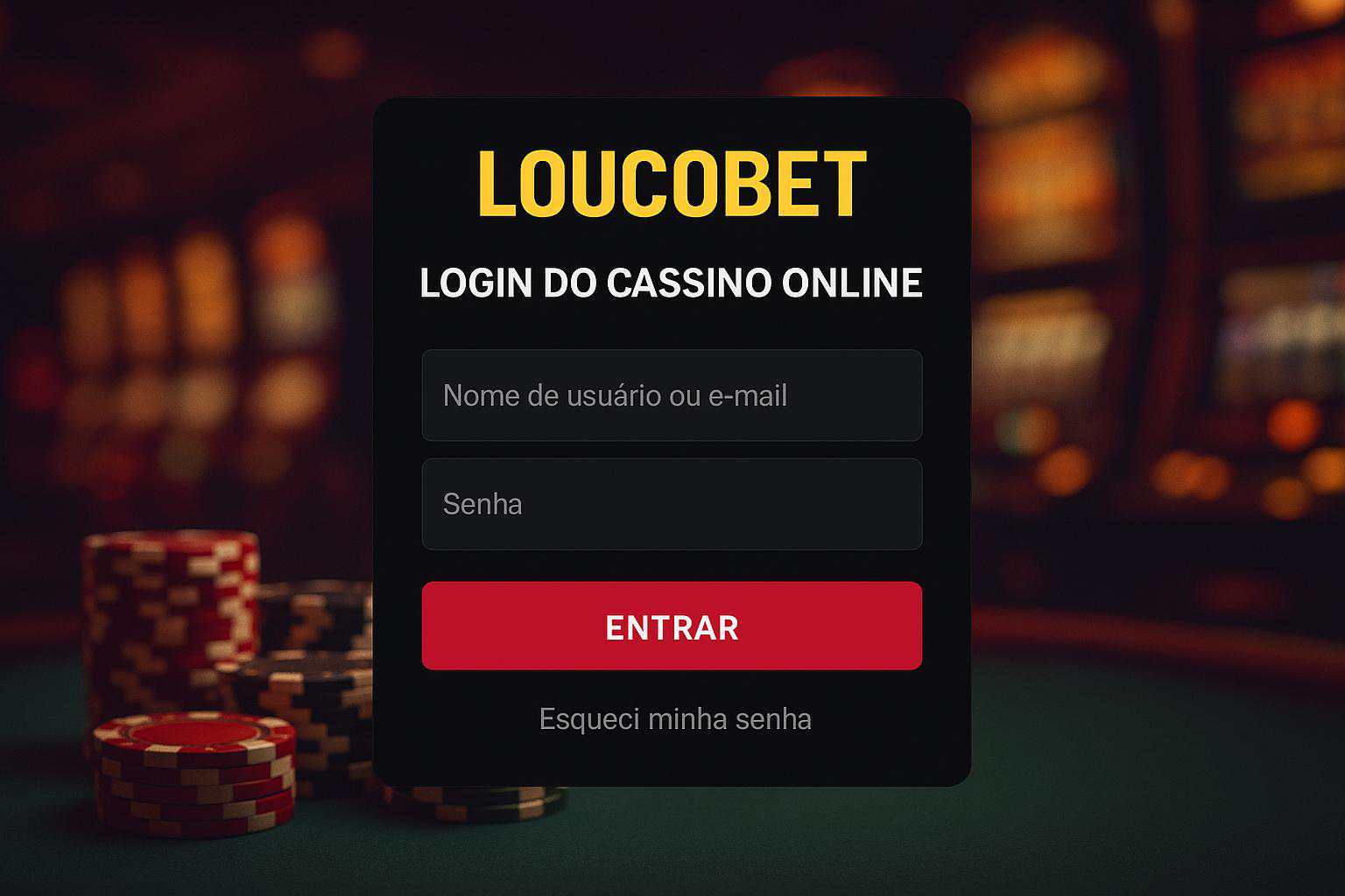 Criar uma nova Conta no plataforma LOUCOBET  